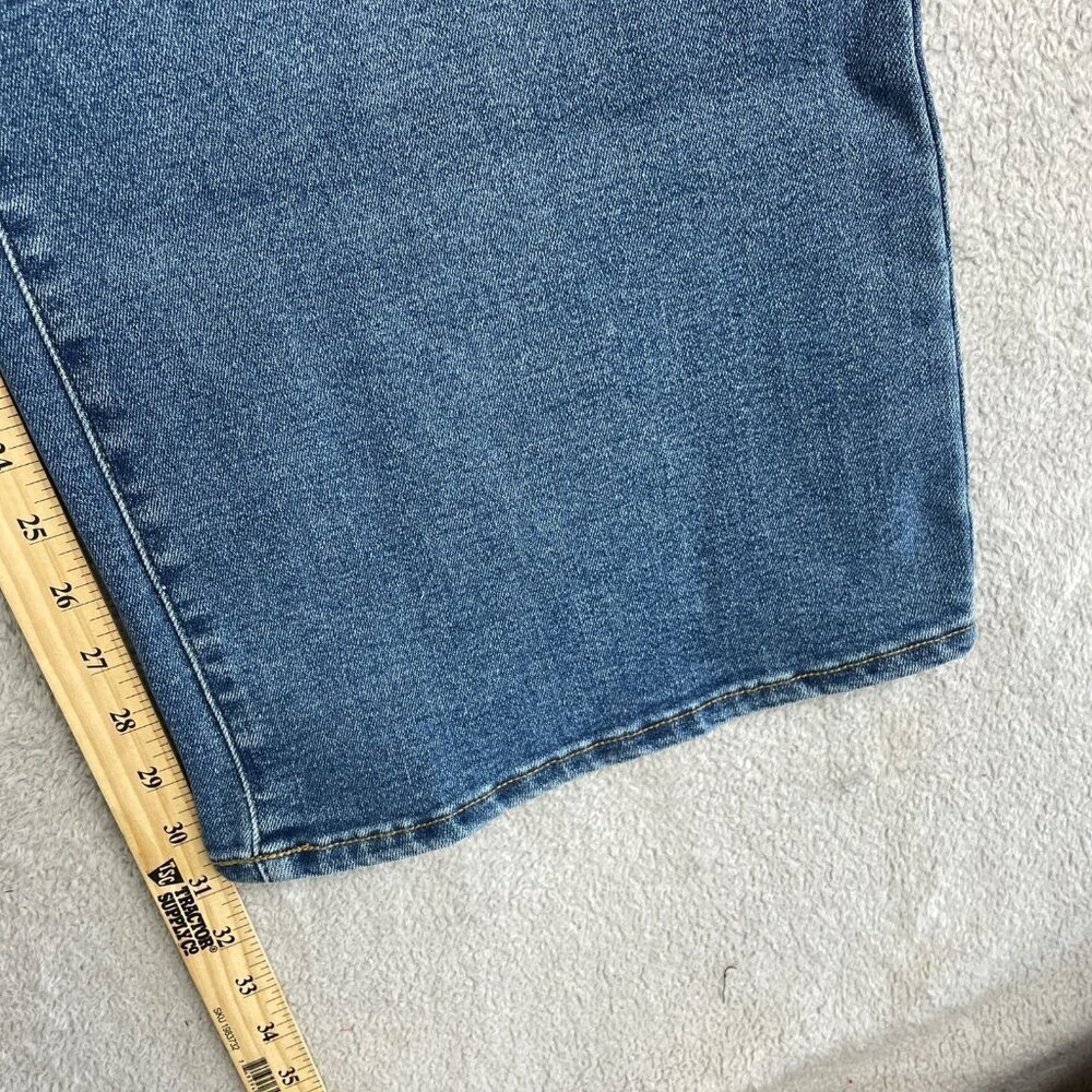 NEW Well Worn Wide Leg High Rise Jeans Women's Size 16/36 Stretched - Picture 10 of 14